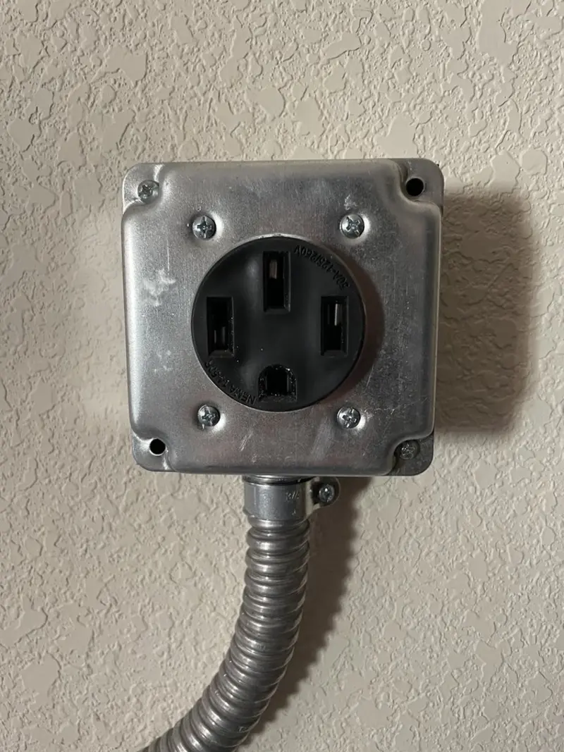 NEMA 14-50 outlet installed for Smart Home Electrical in Panthersville